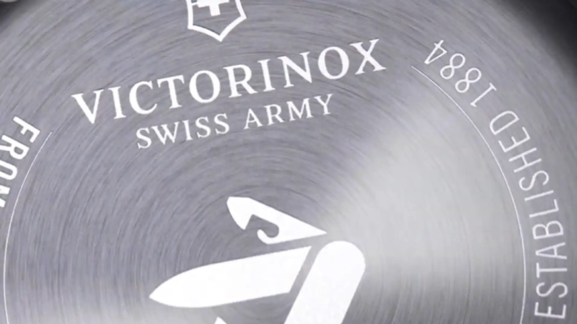Engraved Steel Victorinox Watch Back