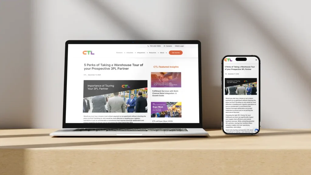 B2B Industry Website Development Example