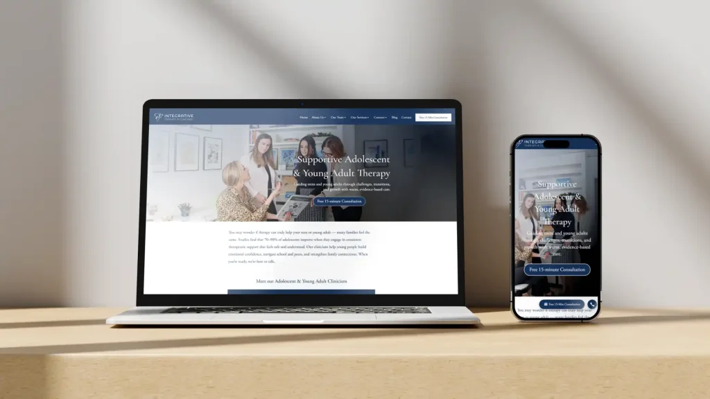 Therapy Practice Website Development Example